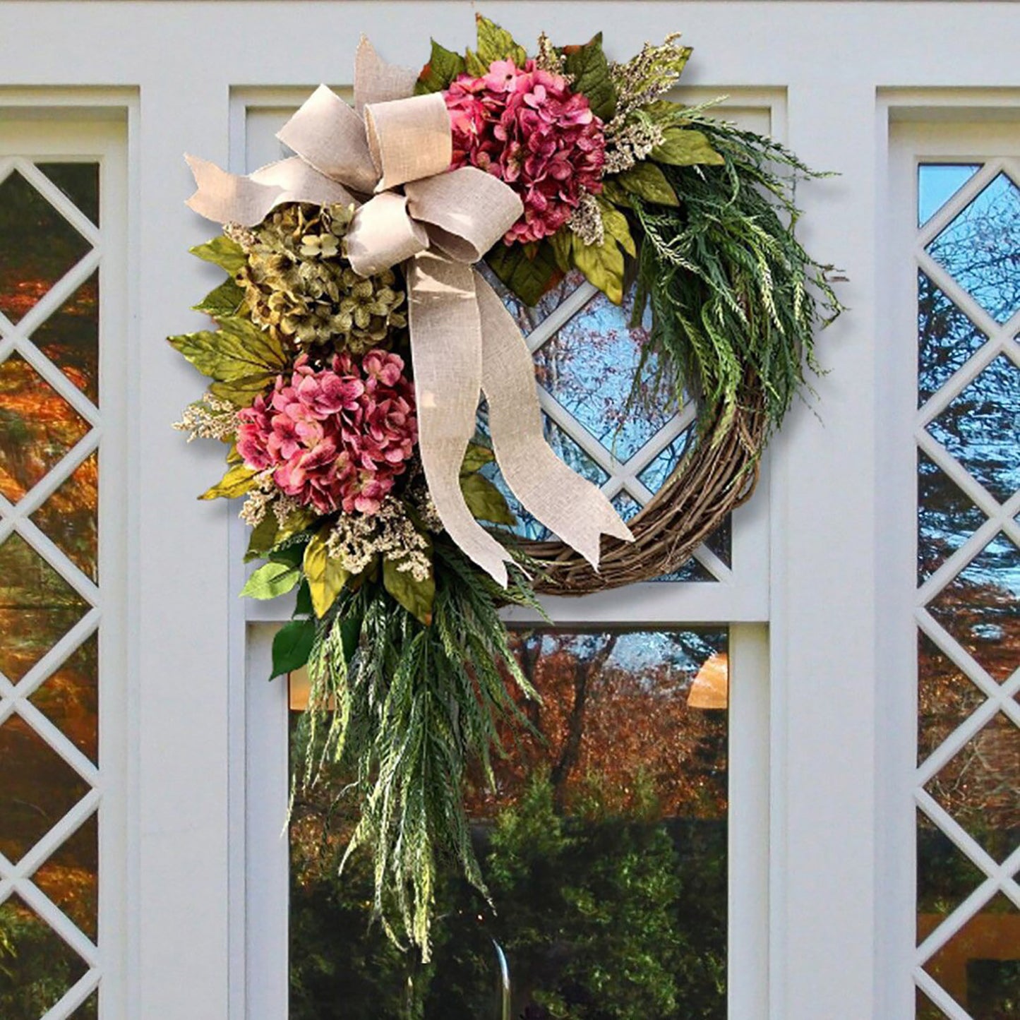 Silk Hydrangea Wreath